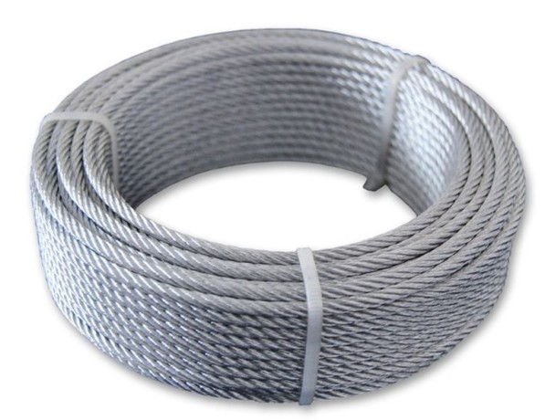 Канат стальной оцинкованный круглопрядный правой свивки В ЛК-О 5,6 мм ГОСТ 2172-80 фото