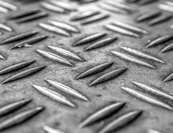 Лист нержавеющий рифленый г/к дуэт 03Х17Н14М2 2,5 мм фото