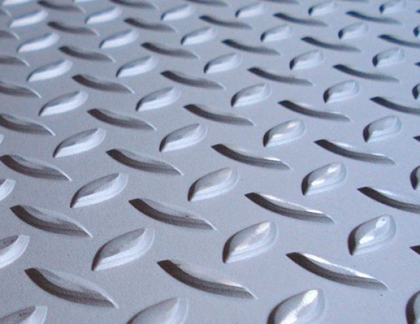 Лист нержавеющий рифленый г/к чечевица 20Х23Н18 10 мм ГОСТ 8568-77 фото