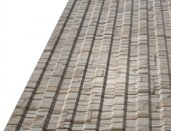 Профнастил стальной стеновой односторонний волна гладкий камень С15 0,7х15х800х940 мм ГОСТ 24045-94 фото