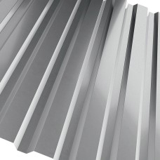 Профнастил стальной кровельный односторонний волна гладкий мышино-серый фото